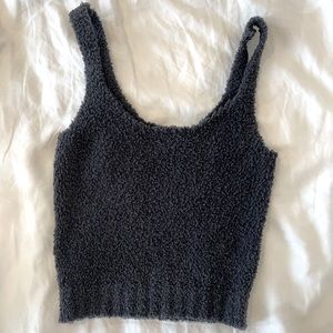 SKIMS Black Cozy Knit Tank SZ S/M